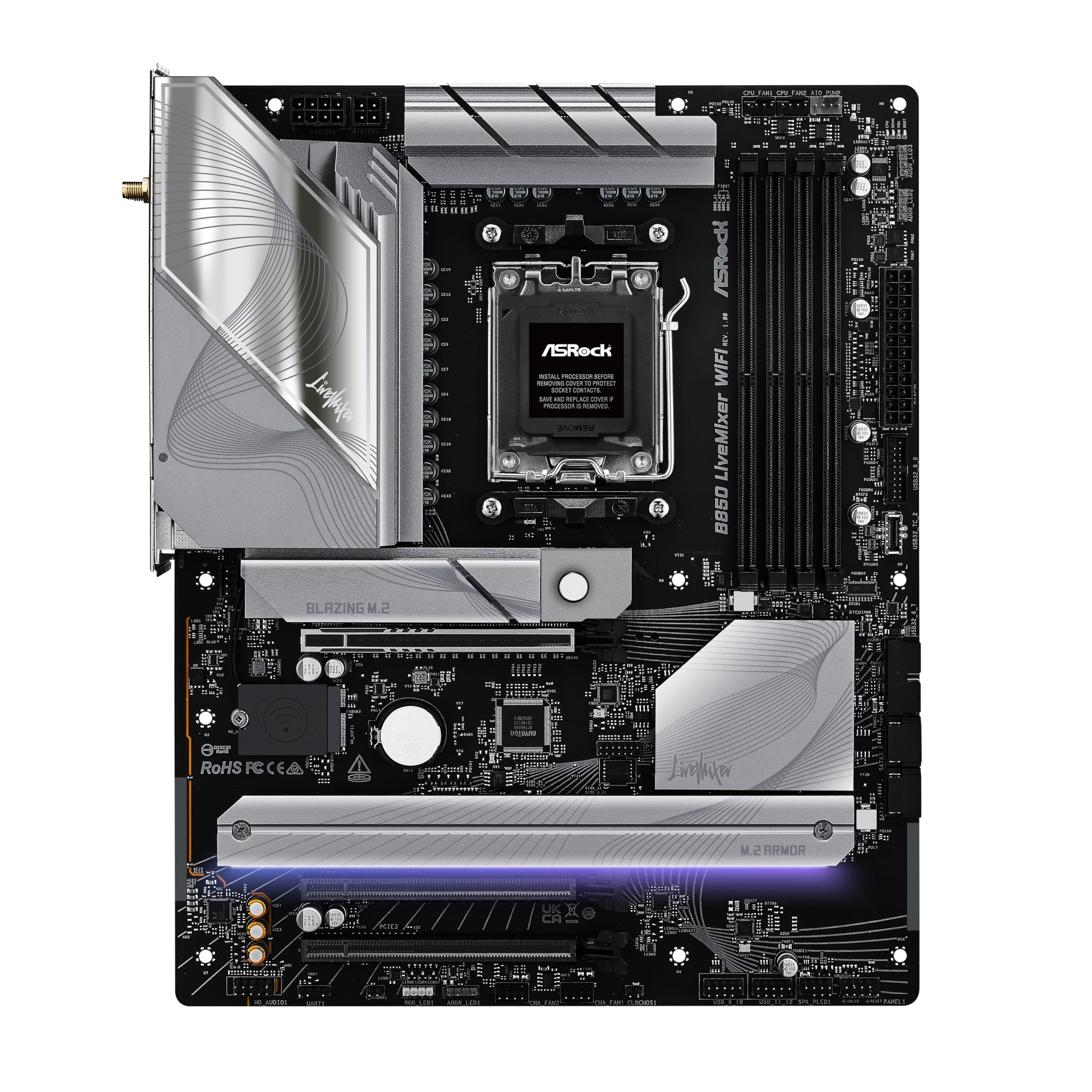 Amazon.com: ASRock AMD B850 LiveMixer WiFi 7 Socket AM5