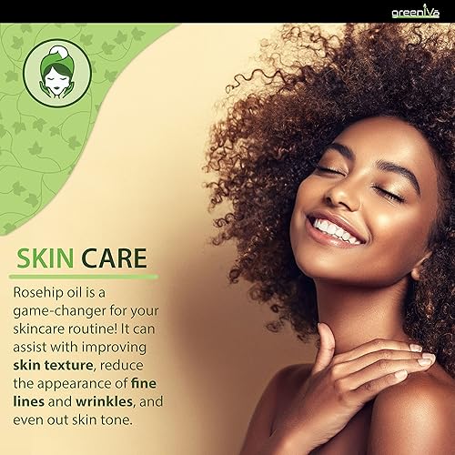 Miniatura 6 de GreenIVe Aceite de rosa mosqueta cultivado orgánicamente Rosa Canina Aceite virgen prensado en frío 100% puro exclusivamente en Tienda (8 onzas