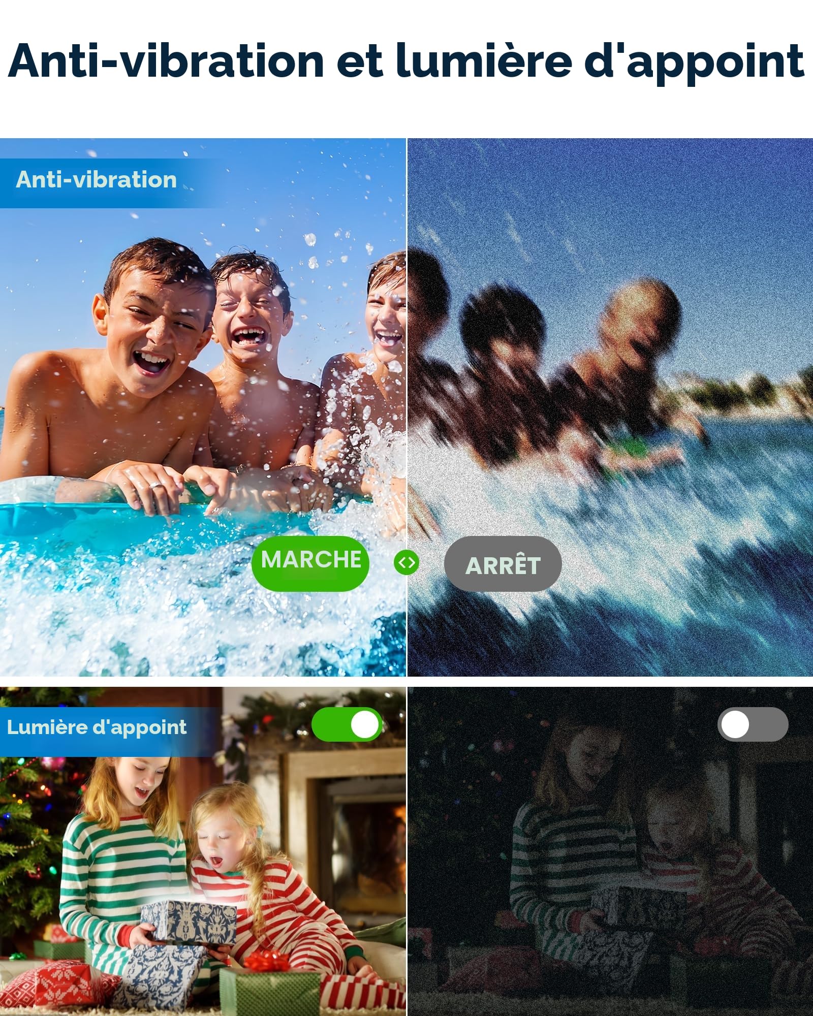 Appareil Photo Numérique Enfant 48MP Anti-secousse 16X Zoom Autofocus Vlogging Caméra pour YouTube
