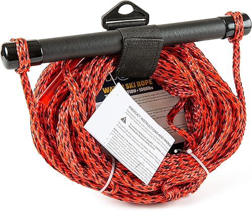 Miniatura 4 de WOW Sports - Cuerda de esquí acuático para wakeboard, wakesurf y esquiadores acuáticos - 75 pies - Tratada UV - con mango flotante