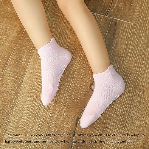 Miniatura 5 de Dicry - Calcetines antideslizantes de tobillo para niños pequeños, con agarre antideslizante para bebés, niños y niñas