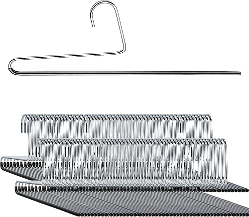 Mawa Trouser Series - Percha de varilla de extremo abierto, KH 35U, antideslizante para pantalonespantalones, ahorro de espacio, versión con gancho