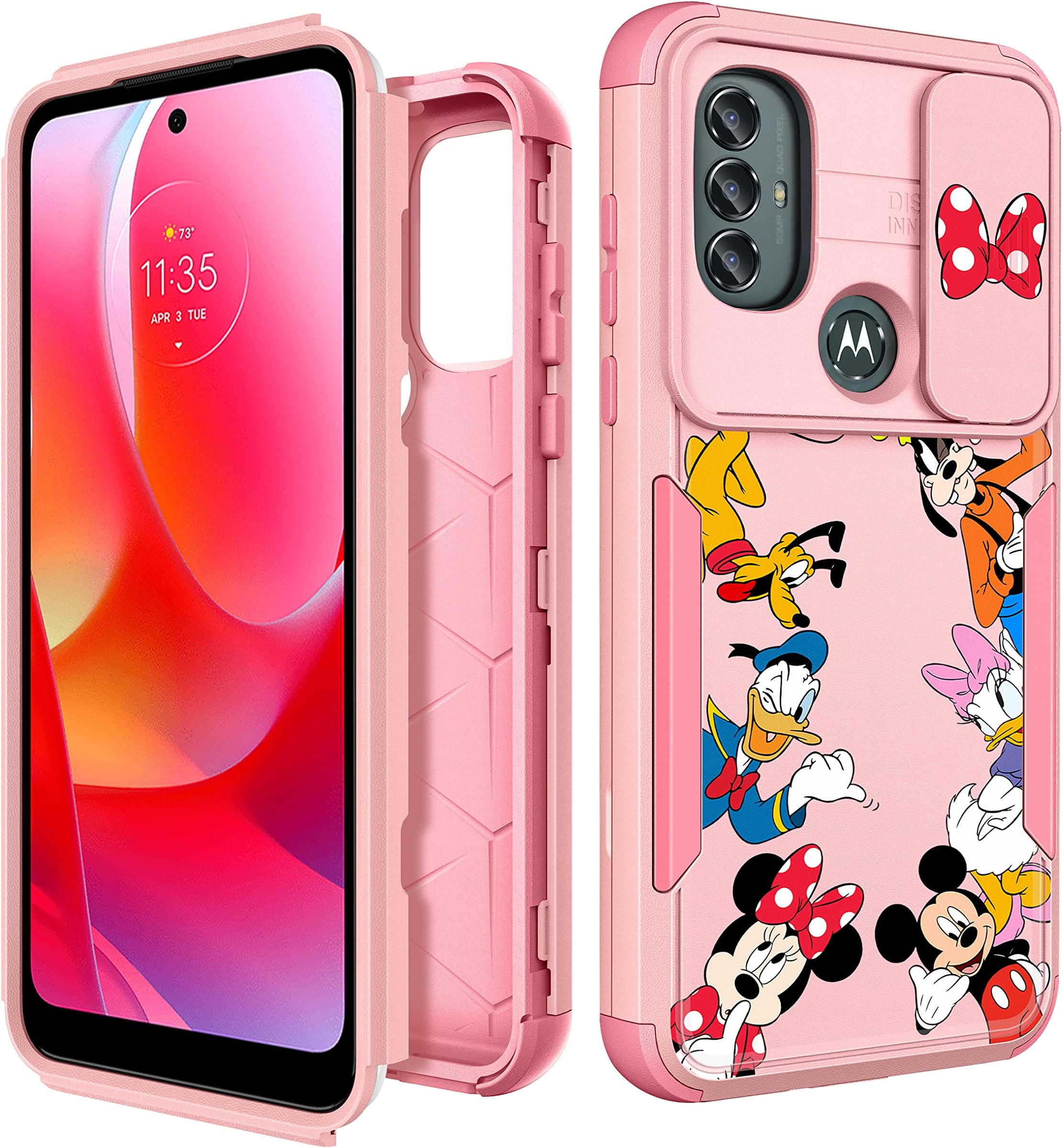 Garozckir Cover per Moto G Play 2021, Flip Custodia in Pelle PU, Cover a Libro Portafoglio, Funzione Supporto, Magnetica, Slot Schede, TPU Bumper Caso Custodia per Moto G Play 2021 (Rosso
