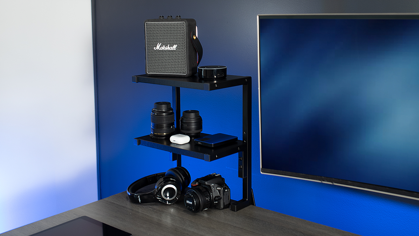 Amazon.com: VIVO Clamp-on 13 inch Above or Below Desk 2-Tier