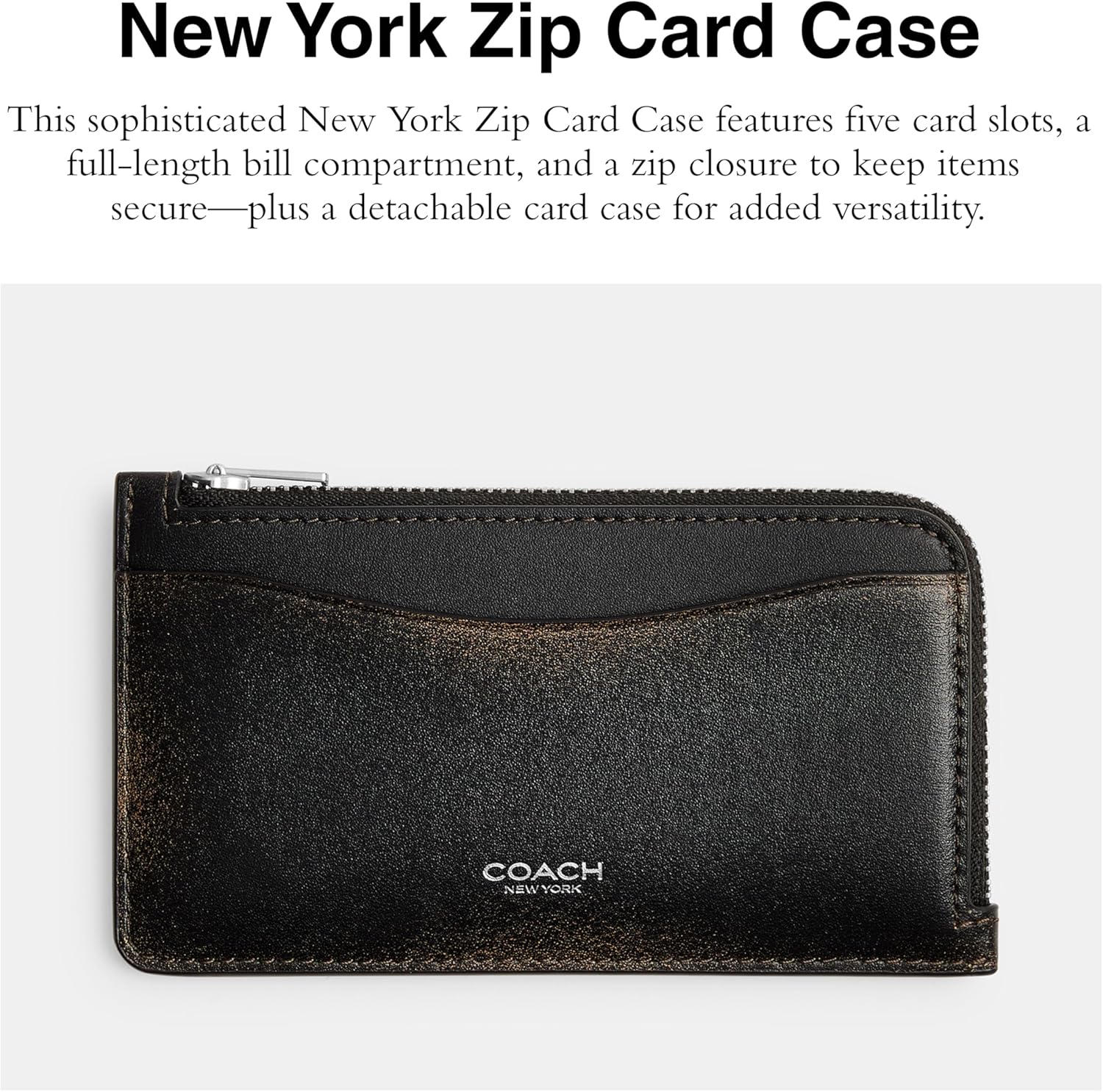 COACH small New York Zip Case Wallet - Image 2