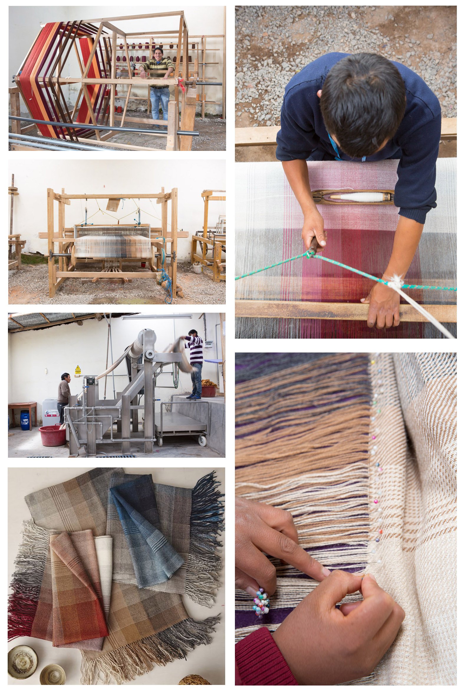 Lorenzo Cana - Alpakadecke 100% Alpaka vom Babyalpaka, Fair Trade Decke Wohndecke, handgewebte Sofadecke Tagesdecke Kuscheldecke, blau braun - 96030