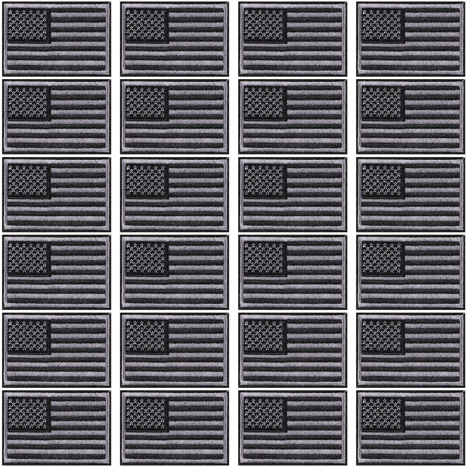 Photo 1 of WILLBOND 24 Pcs American Flag Iron-On Patches