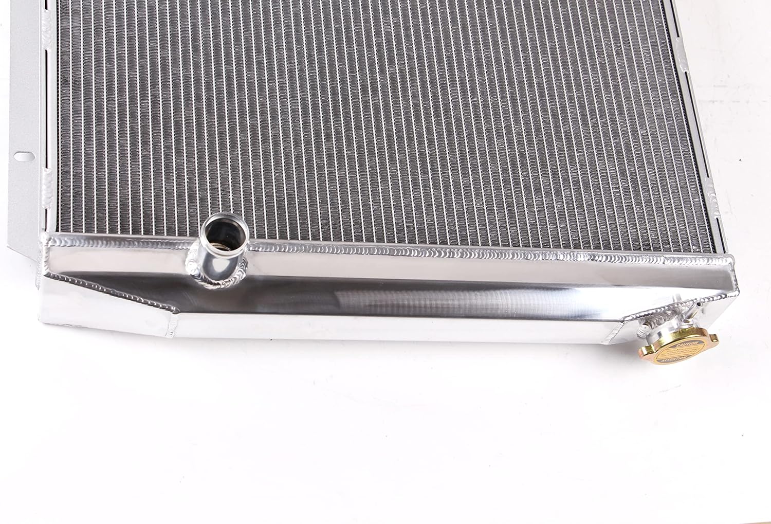 3 Rows Polished Aluminum Radiator For 1957-1959 Ford Fairlane/Ranchero/Skyliner/Victoria Edsel V8 Model.