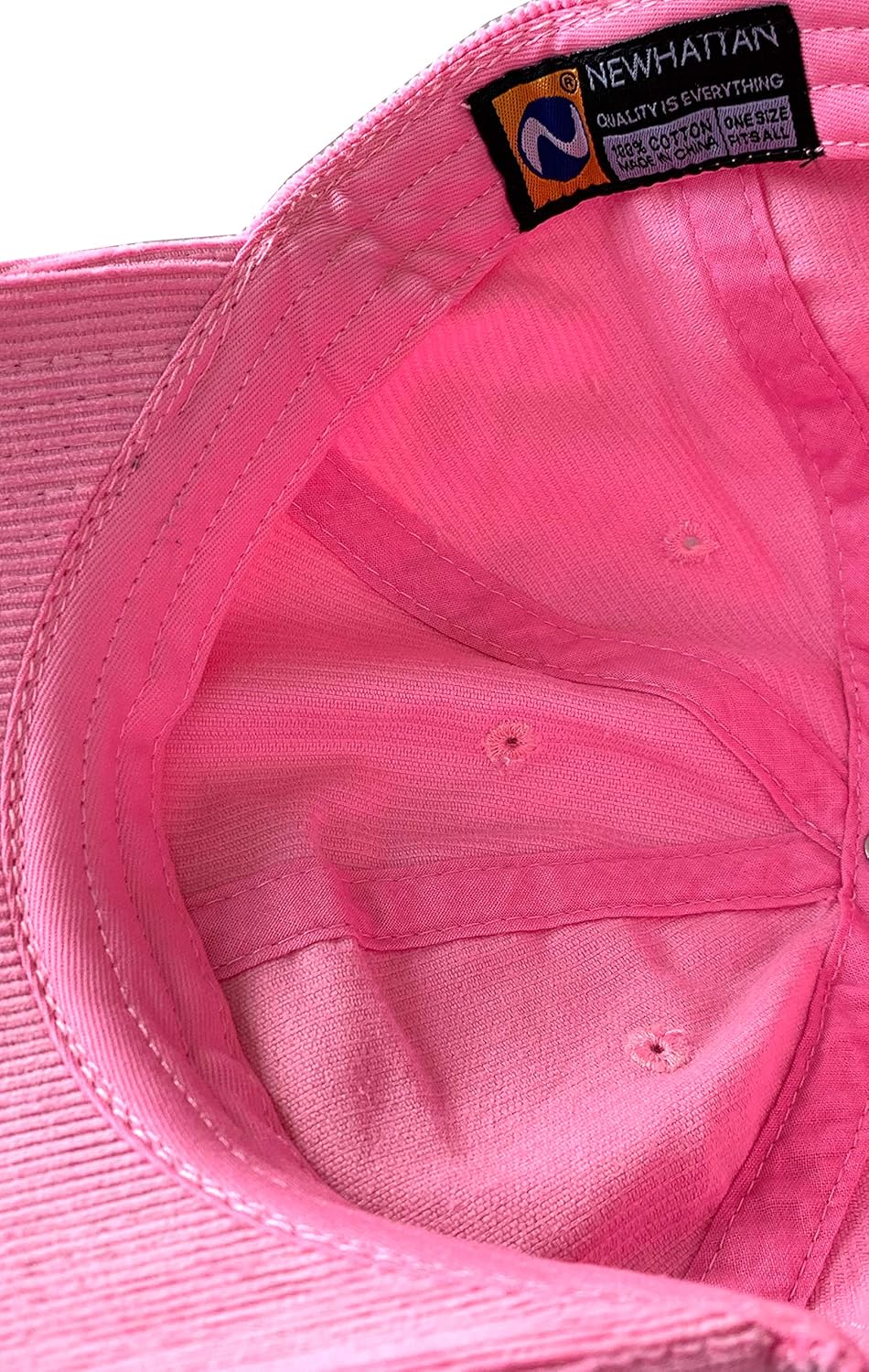 Newhattan Solid Corduroy 100% Cotton Vintage Unisex Baseball Adjustable Polo Trucker Cap Hat - Image 2