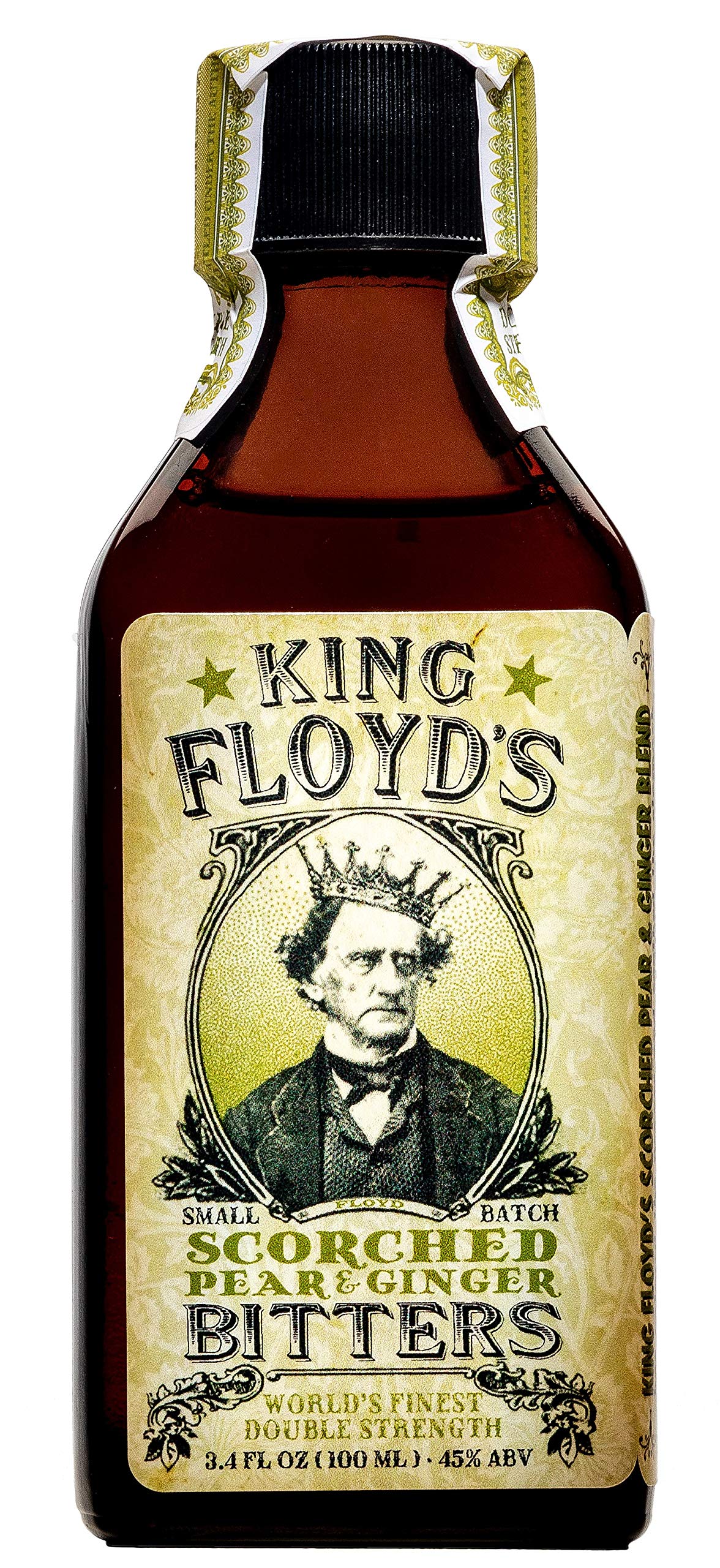 King Floyd's, Artisanal Scorched Pear & Ginger Bitters, Hand Crafted, Made from the Torched Carmalized Pears, Unique Bitters for a Unique Cocktail, 100ml, Bar Provisions, Bitters for Cocktails