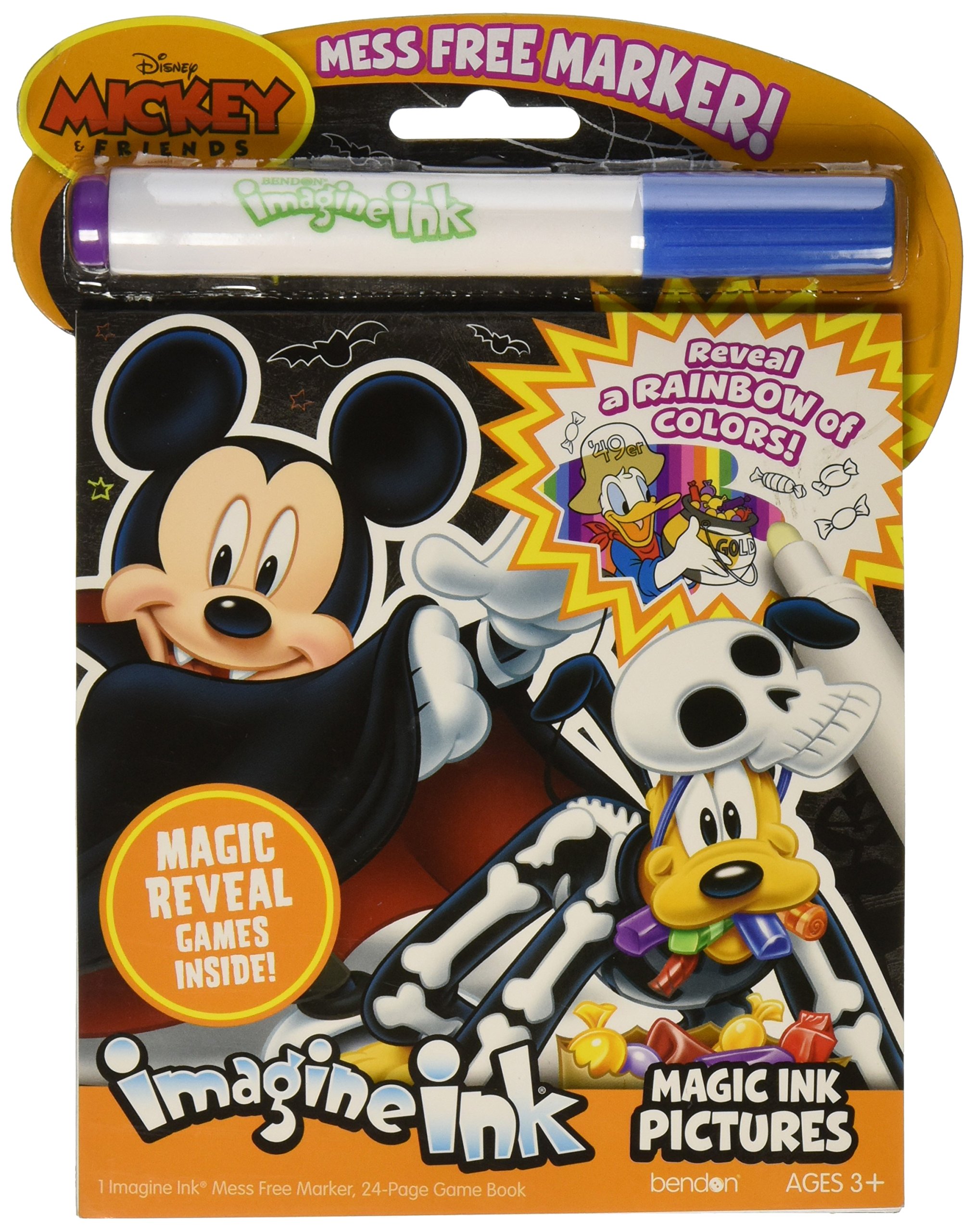Imagine Ink Halloween Mickey Mouse Book with Mess Free Marker