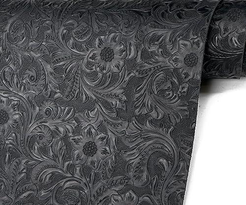 Miniatura 5 de Jeereal Hoja de cuero de gamuza impermeable de 0.079-0.087 in de grosor con acabado de gamuza de piel de vaca, manualidades, costura, hobby, taller,