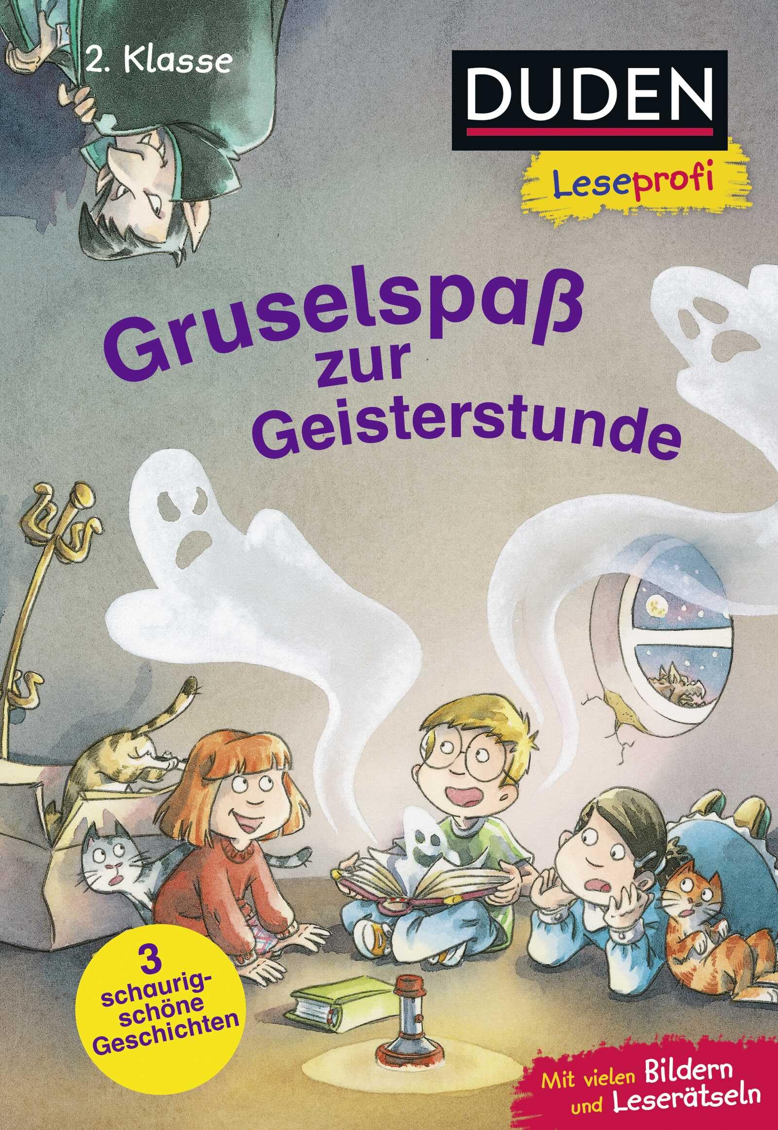Duden Leseprofi - Gruselspaß zur Geisterstunde, 2. Klasse: 3 schaurig schöne Geschichten | Kinderbuch für geübte Erstleser ab 7 Jahren