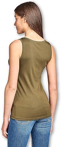 Miniatura 3 de Camiseta sin mangas de bambú extra suave para mujer, fabricada en Estados Unidos