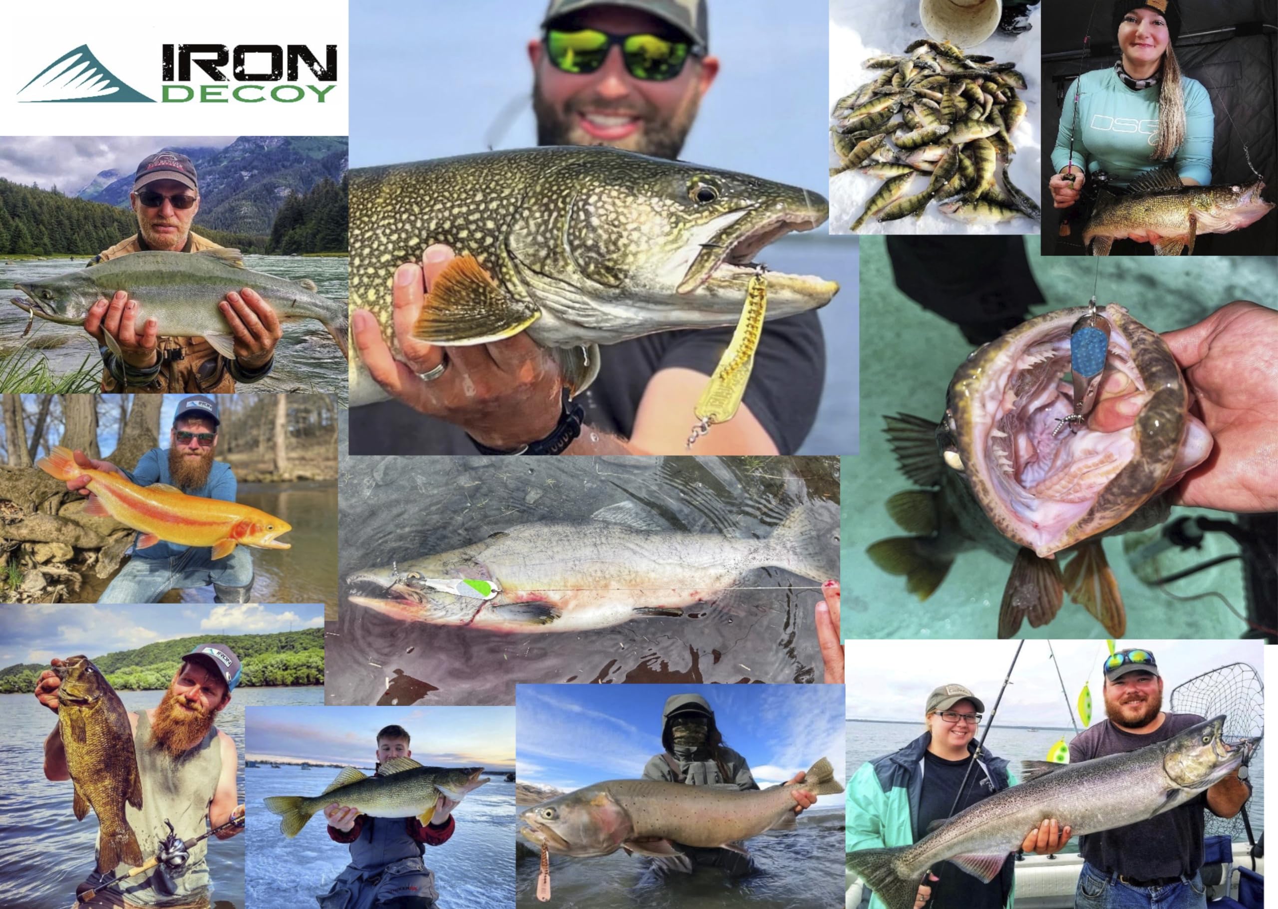 IRON DECOY Steely Spoon - Señuelos de pesca, paquetes múltiples, fundición, curricán, jigging, hielo, lago, río, arroyo, agua dulce, trucha, lubina, lucioperca, salmón, crappie, lucio