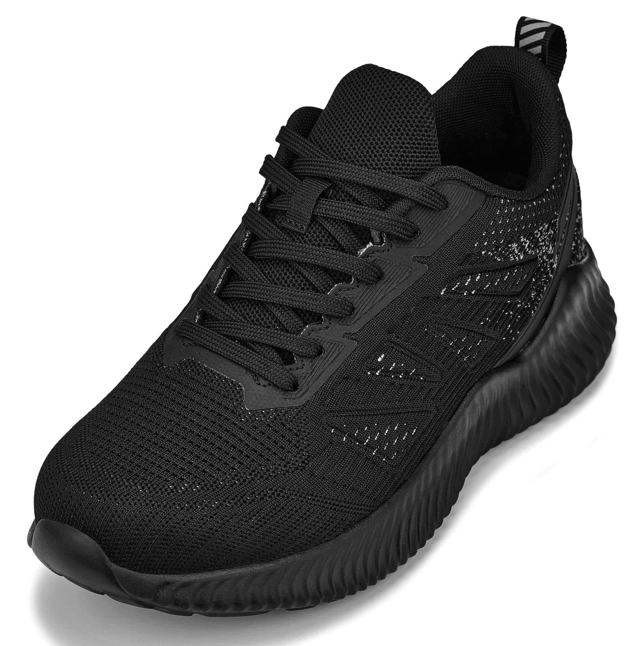 CALTO Men's Invisible Height Increasing Elevator Shoes - Noir/Cement Ultra Lightweight Sporty Sneakers - 2.4 Inches Taller - Q220 - Size 11 D(M) US