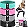 Resistance Bands for Working Out with Workout Bands Guide. 4 Booty Bands for Women Men Fabric Elastic Bands for Exercise Band