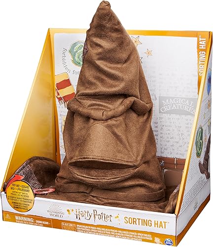Miniatura 8 de Wizarding World Harry Potter, sombrero de clasificación parlante con 15 frases para jugar de simulación, juguetes para niños, accesorio