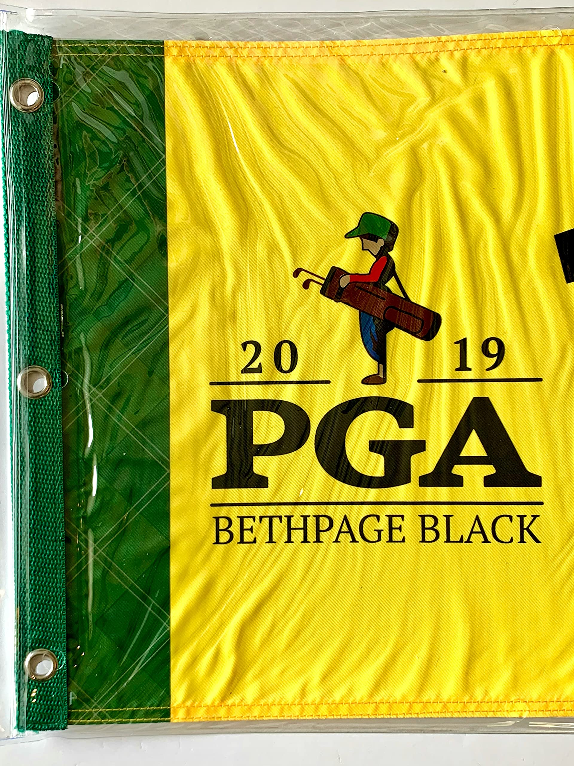 6”x 8” Checkered Golf Pole Flag- UV Resistant, 400 Denier Nylon (Yellow/Blue)