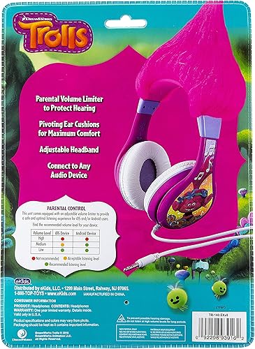 Miniatura 7 de eKids KIDSDESIGN eKids TR140EXV8 - Auriculares Troll para niños, Trolls, TR140EXV8
