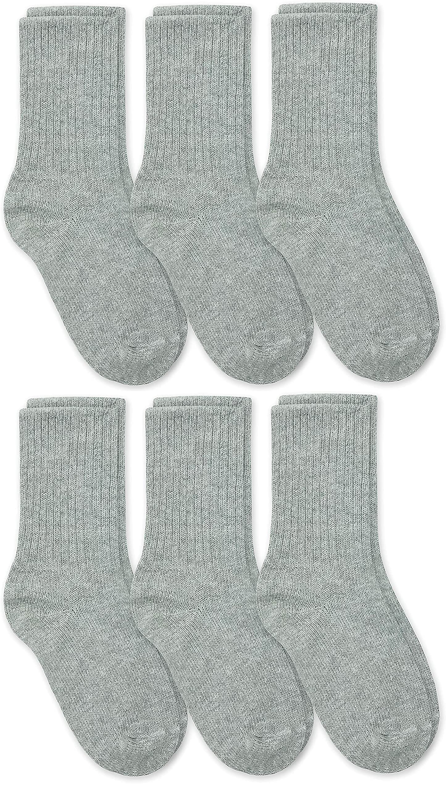 Jefferies Socks Boys 2-7 School Uniform Crew Sock 6 Pack