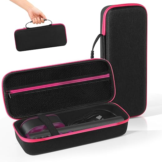 Travel Steamer Case Compatible with Jack & Rose/for DRFLASH/for OGHom 110V-240V Garment Steamers, Handheld Steamer Carrying Bag Organizer for Iron Accessories Black(Case Only, Steamer Not Included)