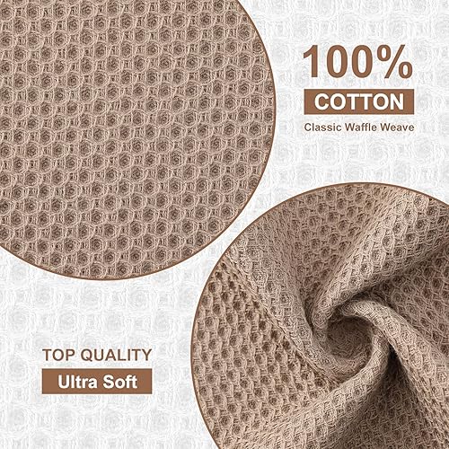 Miniatura 171 de Kitinjoy - Paños de cocina 100% algodón, paquete de 6 paños de cocina ultra suaves y absorbentes para secar platos, toallas de cocina de secado