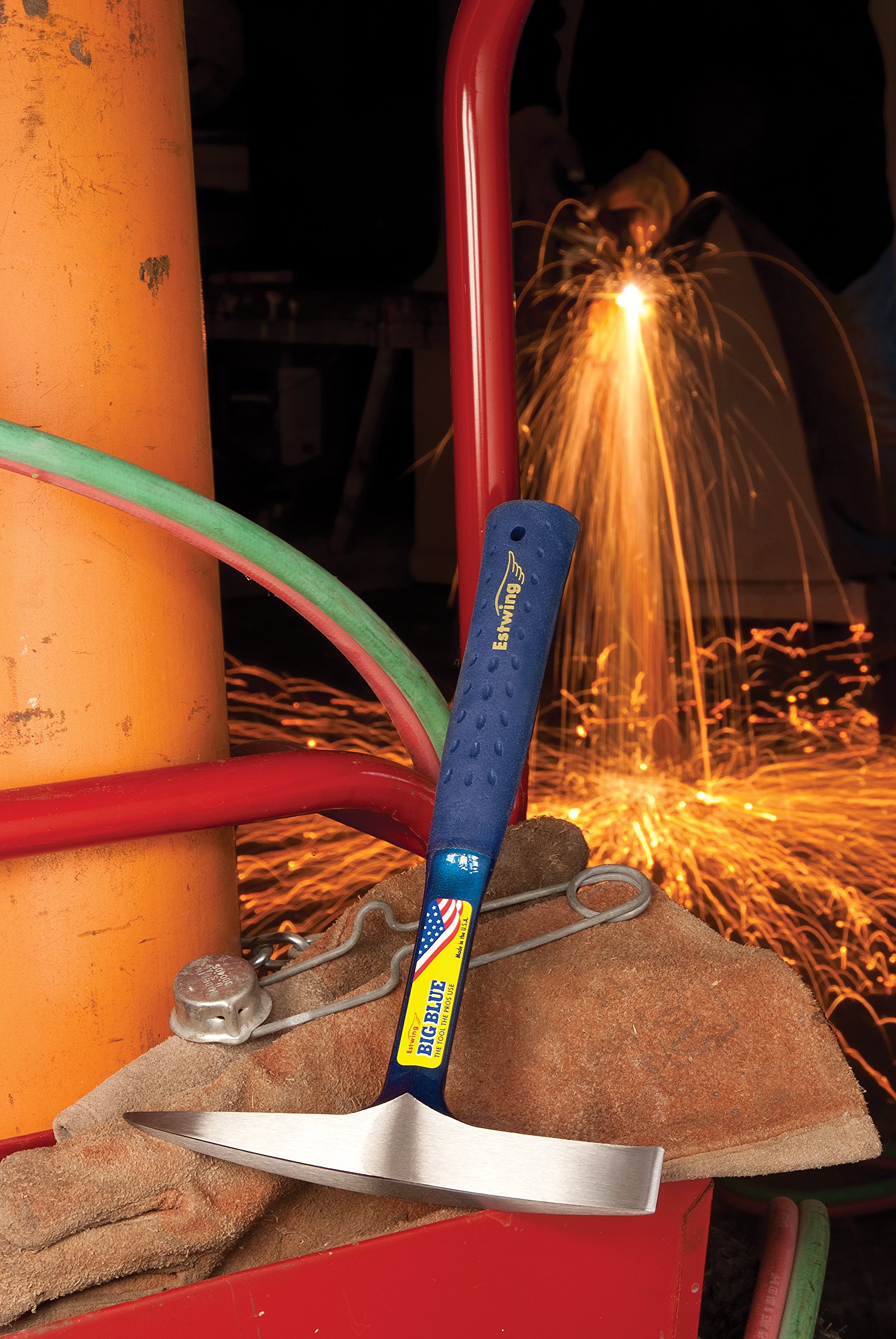 Estwing BIG BLUE Welding/Chipping Hammer 14oz Slag Removal Tool with