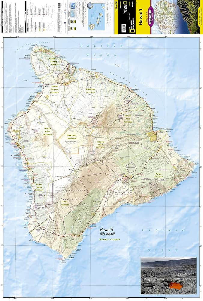 Hawaii Map (National Geographic Adventure Map, 3111