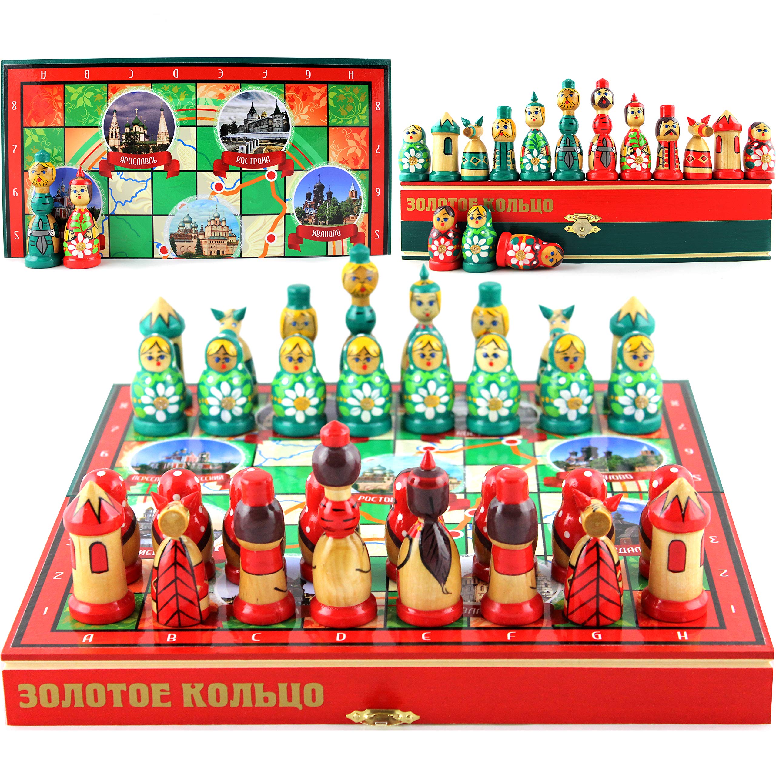 Buy Russian Nesting Dolls Chess Set Board Game Souvenirs Themed Chess
