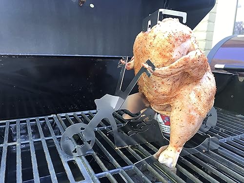 Miniatura 10 de La Canuck. Puesto de pollo a la cerveza. Asador de pollo de cerveza, anaquel de acero inoxidable para asar pollo para barbacoa, parrilla, horno.