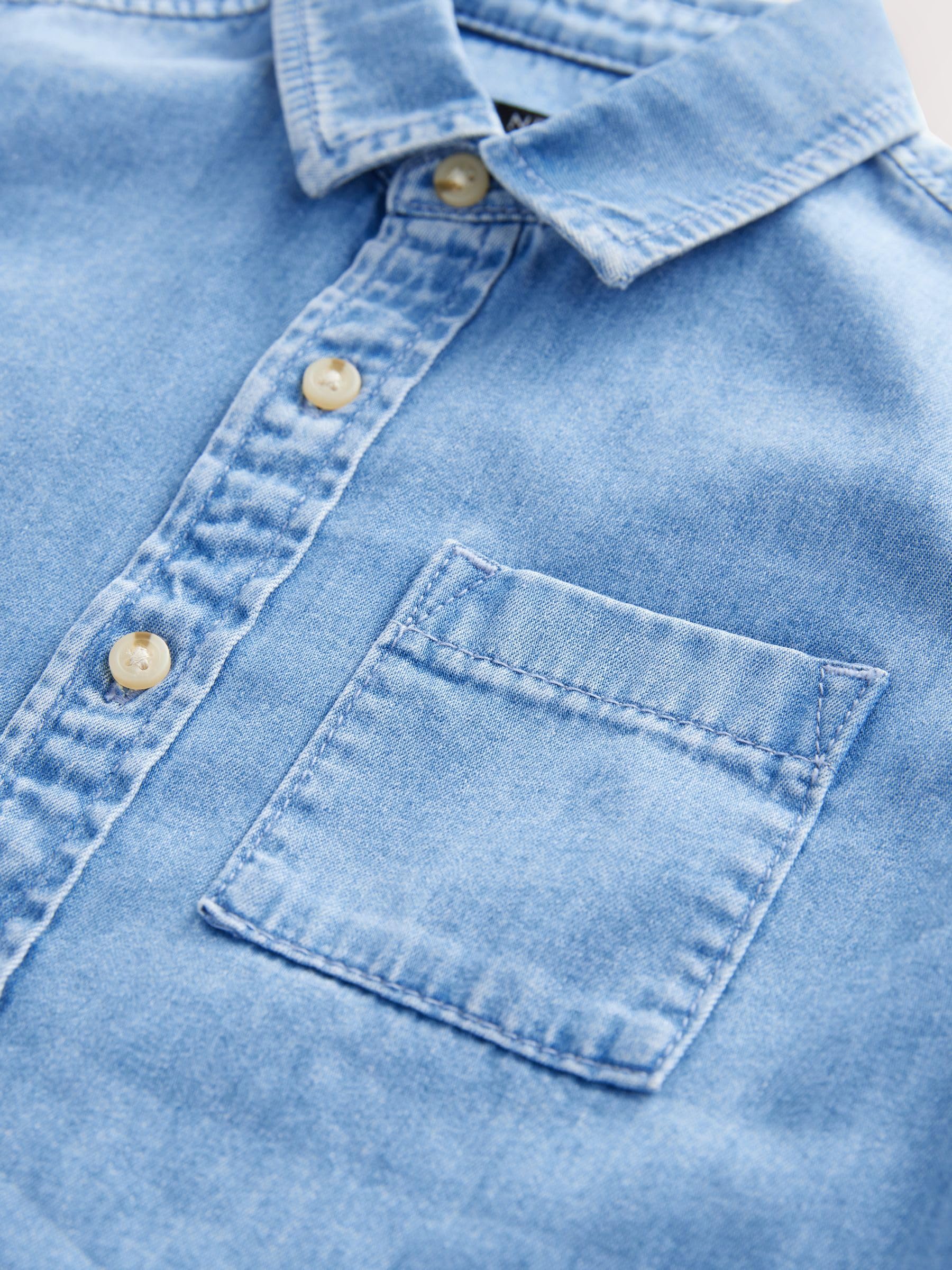 NEXT Garçon Chemise en Jean à Manches Longues