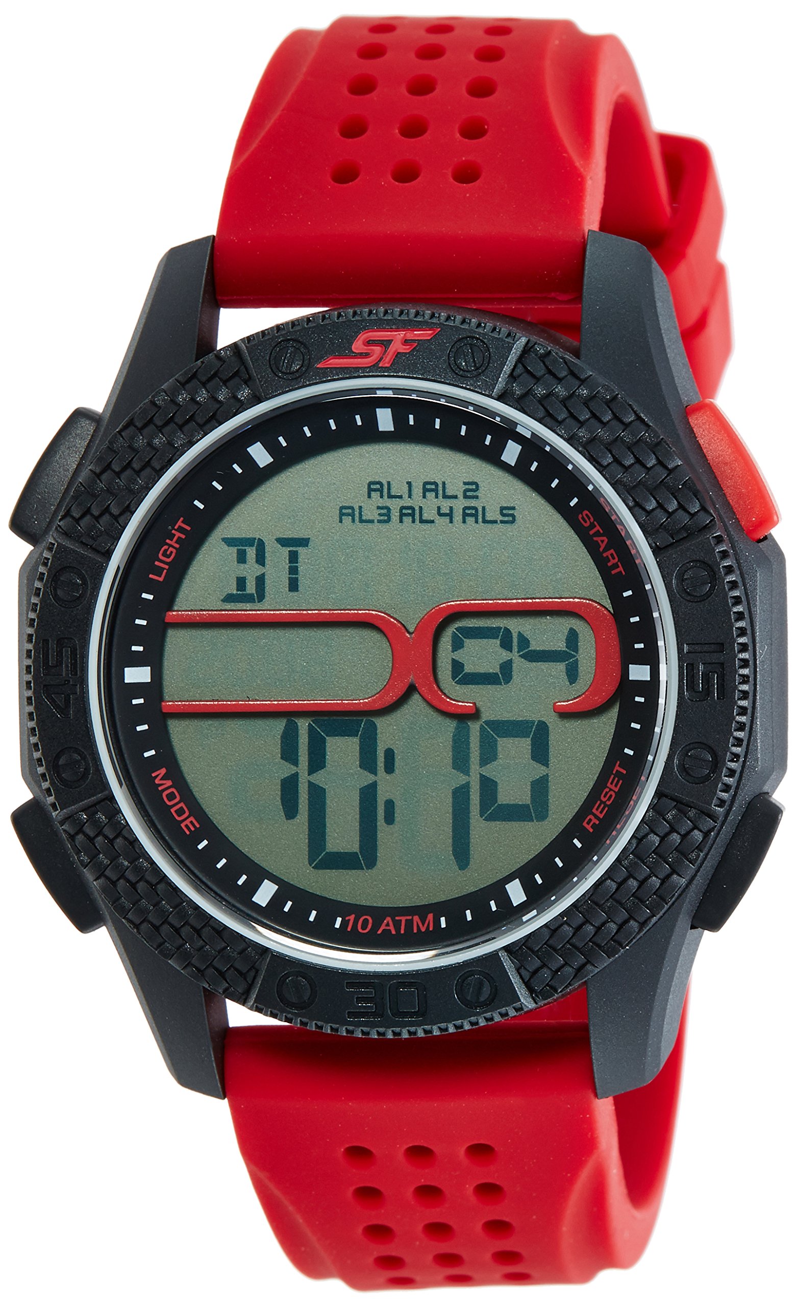 Sonata Men Silicone Digital Grey Dial Watch with Red Colour Band -NL77057PP03 (B0728GSTHS) Amazon Price History, Amazon Price Tracker