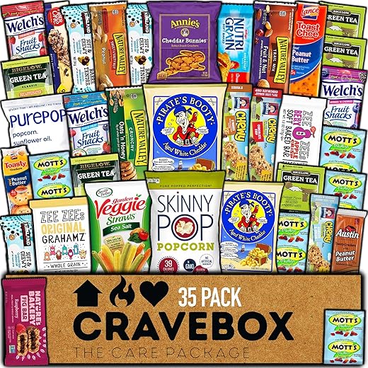 CRAVEBOX 35-Count Healthy Snack Box
