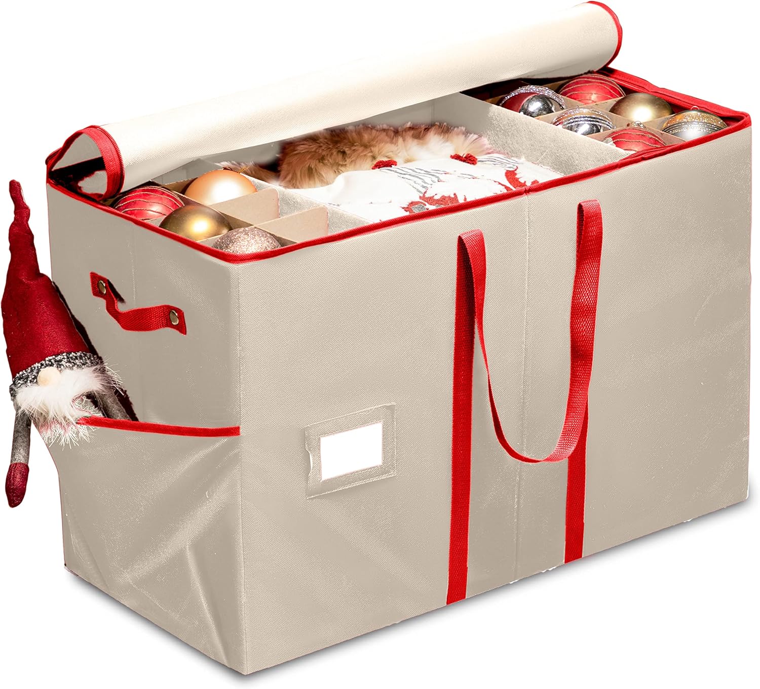 Zober Christmas Ornament Storage Box Stores 80 Ornaments