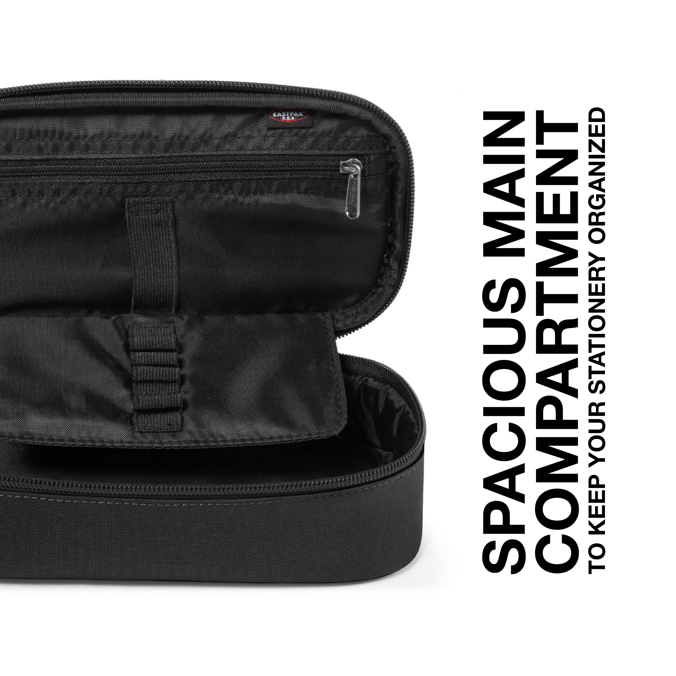 EASTPAK OUT OF OFFICE Rucksack, 44 cm, 27 L, Schwarz (Black) & Oval XL Single Federmäppchen, 22 cm, Schwarz (Black)