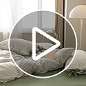VM VOUGEMARKET Red Blooming Duvet Cover Set Twin,Green Plaid Grid Duvet Cover with 2 Bowknot Pillowcases 100% Cotton Chic Garden Style Bedding Set for Girls Women Without Comforter