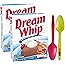 Dream Whip Whipped Dessert Topping Mix 2.6-Ounce Box (Pack of 2) with By The Cup Mood Spoons