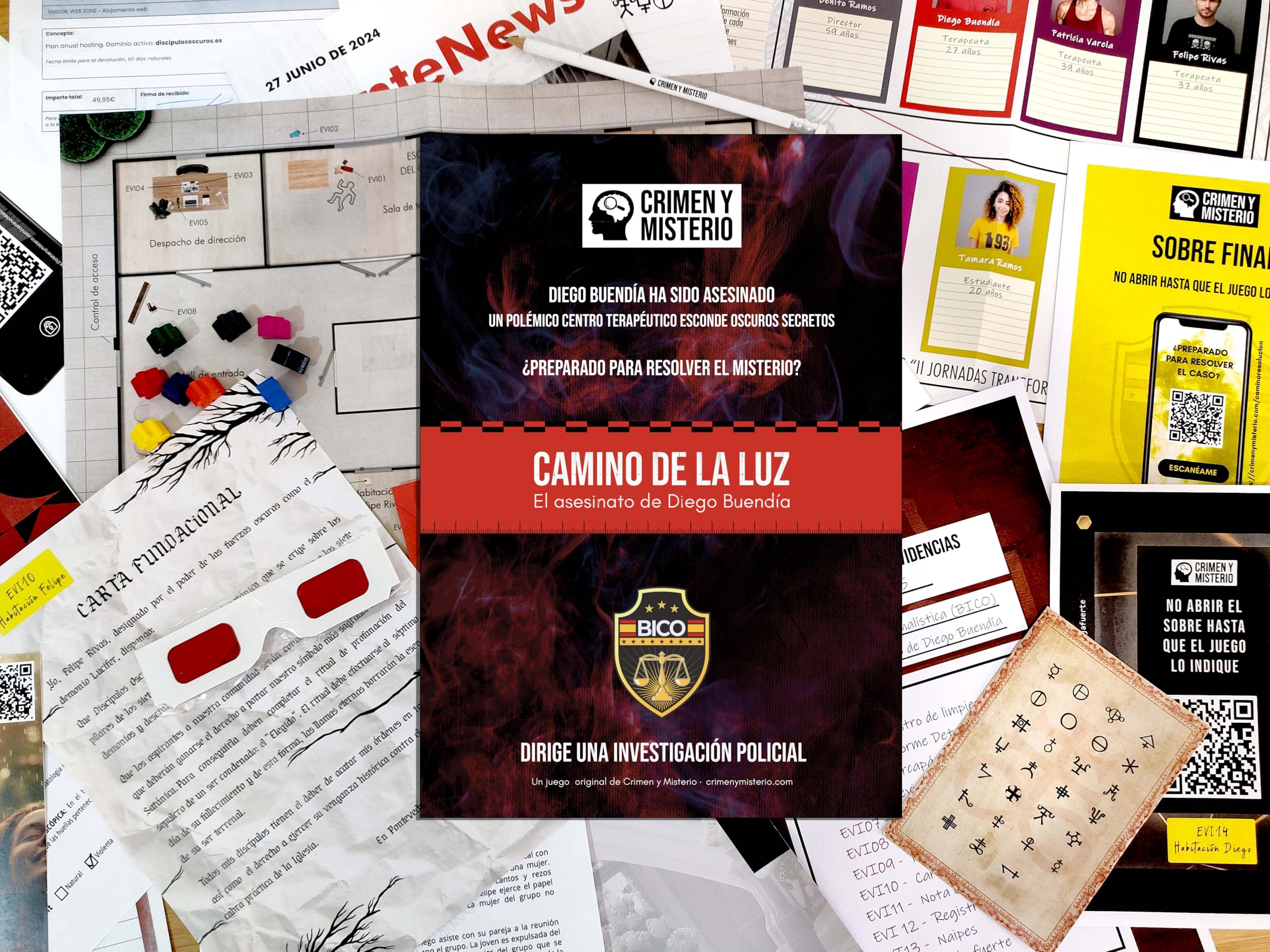 Camino de la Luz - Juego de Mesa de Detectives y Escape Room en Casa