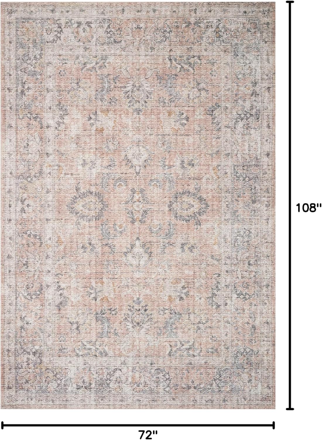 loloi skye collection sky-01 blush/grey 6'-0" x 9'-0" area rug 6' x 9' (rectangular) blush / grey