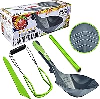 Vista 10 de Supa Ant Juego de utensilios de cocina de 5 piezas, cuchara para conservas XL, cucharón de nailon con agujeros, cuchara para pasta/tenedor, cucharas