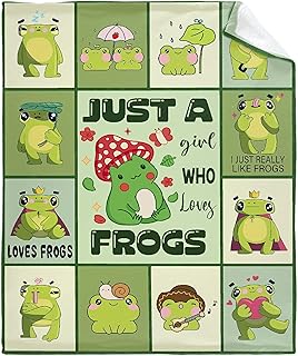 Frog Throw Blanket is Super Soft and Warm,The Lightweight Flannel Blanket is for All-Season Use,A Great Choice for Gifts 50