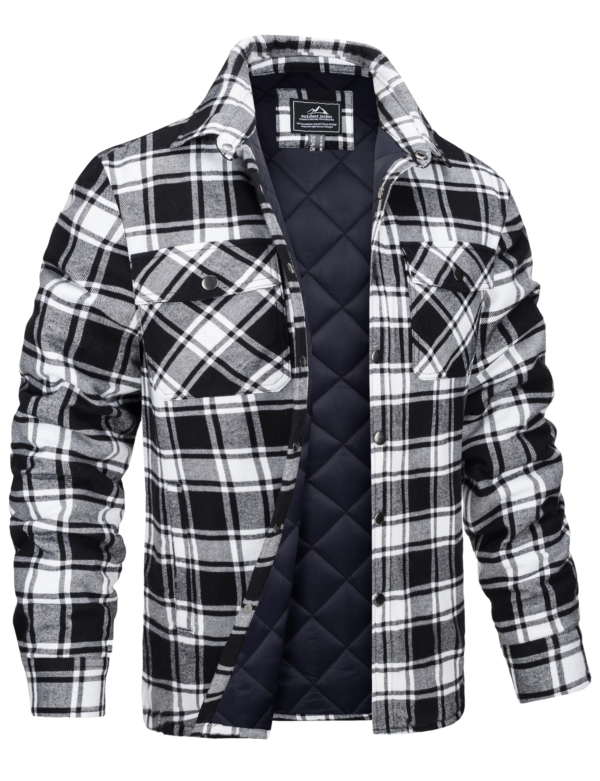 MAGCOMSEN Quilted Flannel Jacket