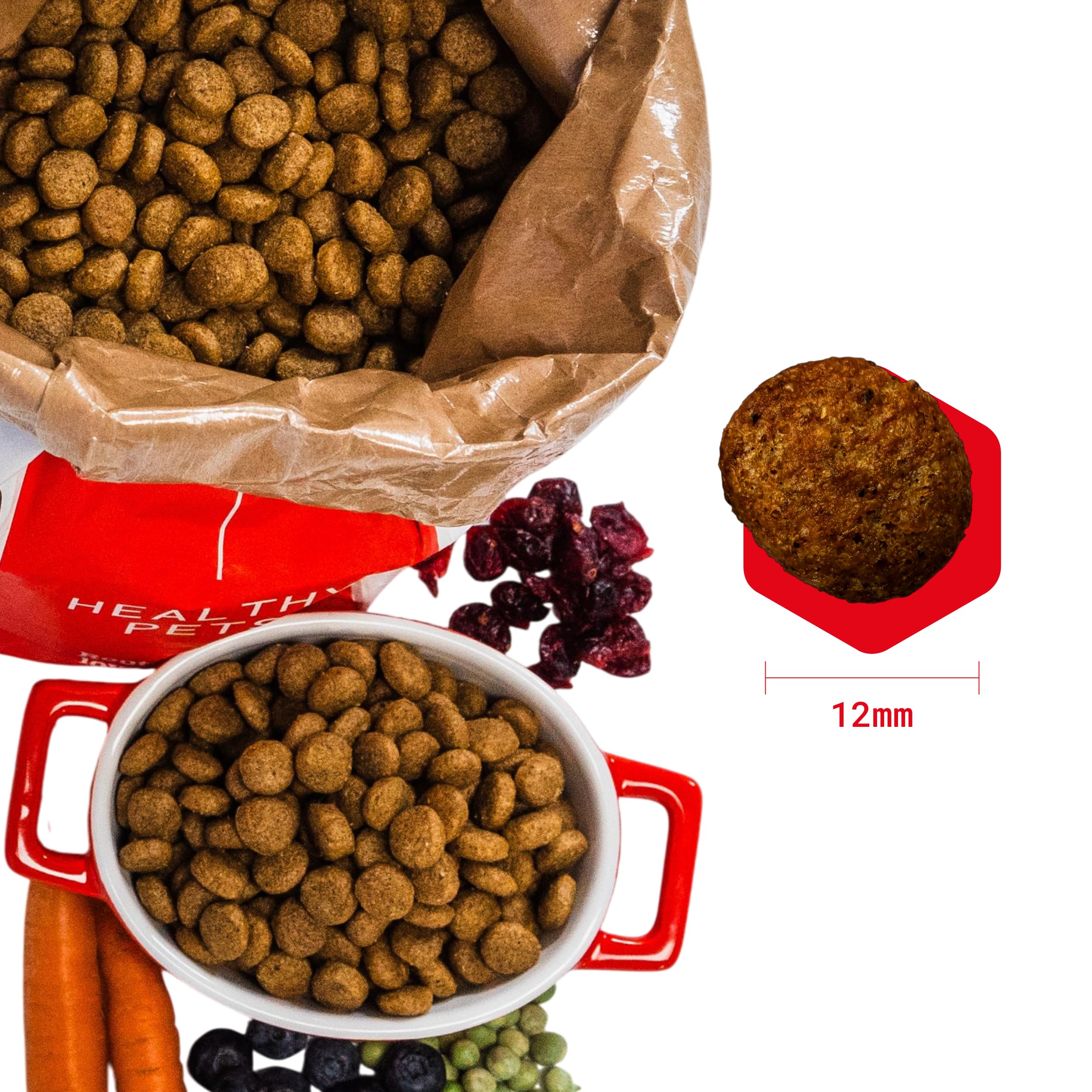 Omni Nährstoffreiches Hundefutter Trocken für ältere Hunde - Unterstȕtz die Leber, Nieren und Herzgesundheit, Omega-reich für die Gelenke, Tierarzt Formuliertes Trockenfutter für Hunde, 6 Kg