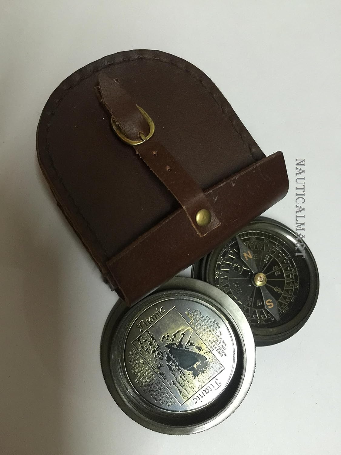 NauticalMart Maritime Antiques Nautical Lovely Titanic Brass Compass with History