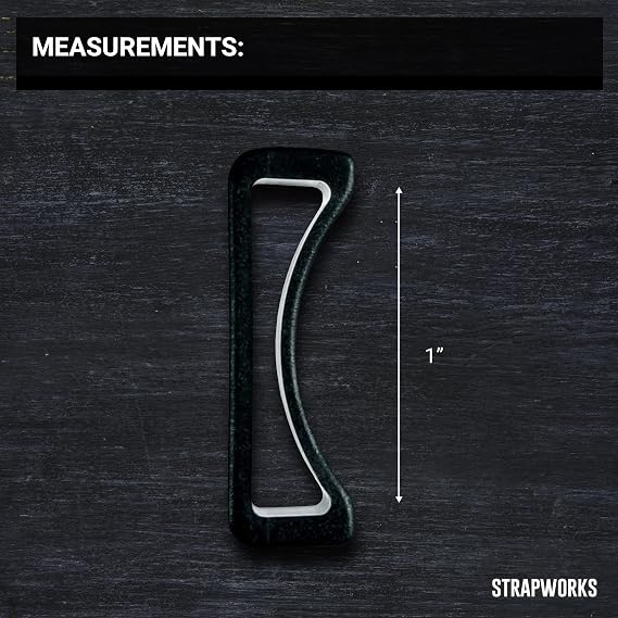 Strapworks 1 حبر حزام بلاستيكي - حافظة مشبك سوداء تمسك بأمان قطع متعددة من حزام - 10 عبوات