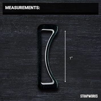 Strapworks 1 حبر حزام بلاستيكي - حافظة مشبك سوداء تمسك بأمان قطع متعددة من حزام - 10 عبوات