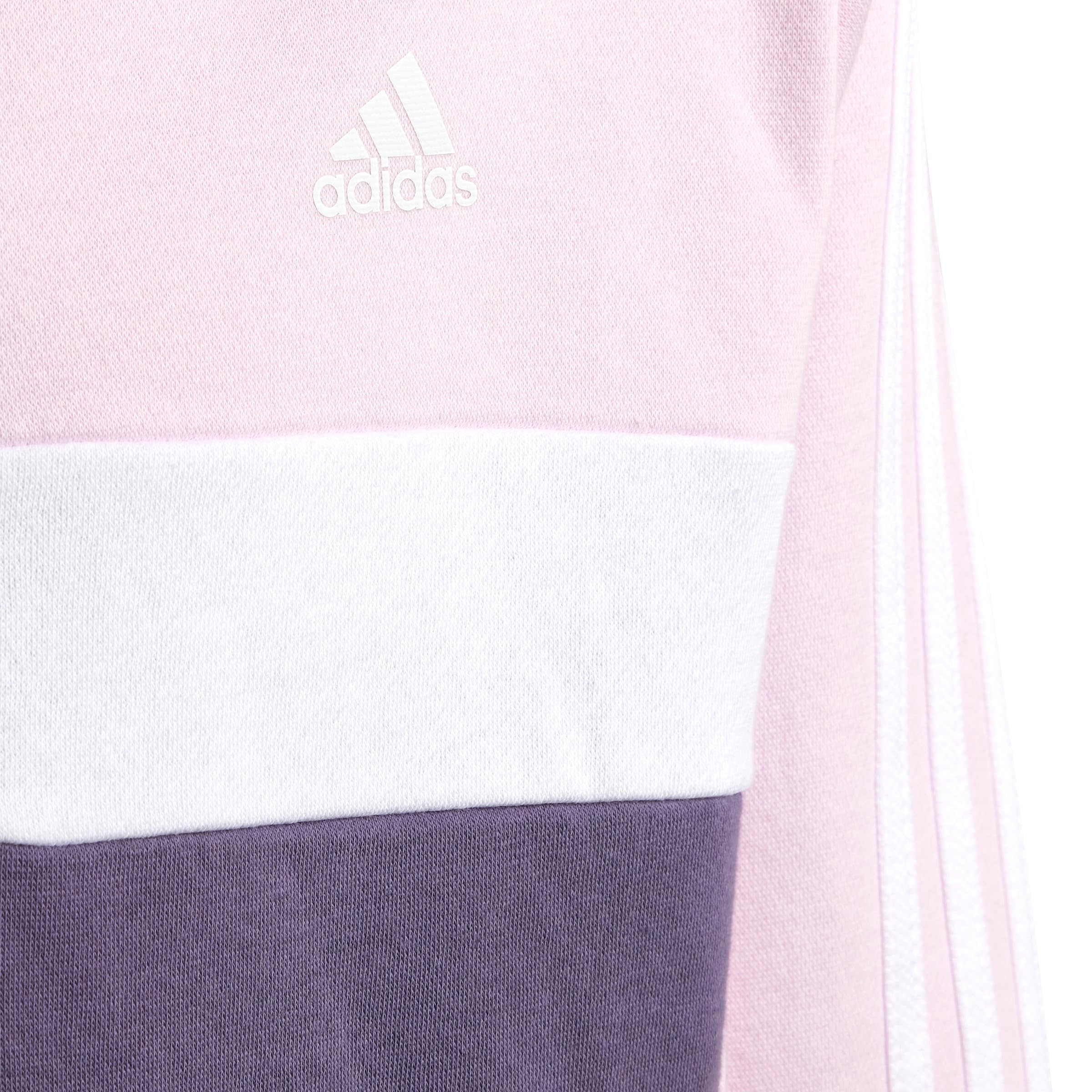 adidas Unisex Baby Tiberio 3-stripes Colorblock Fleece Tracksuit Kids Trainingsanzug