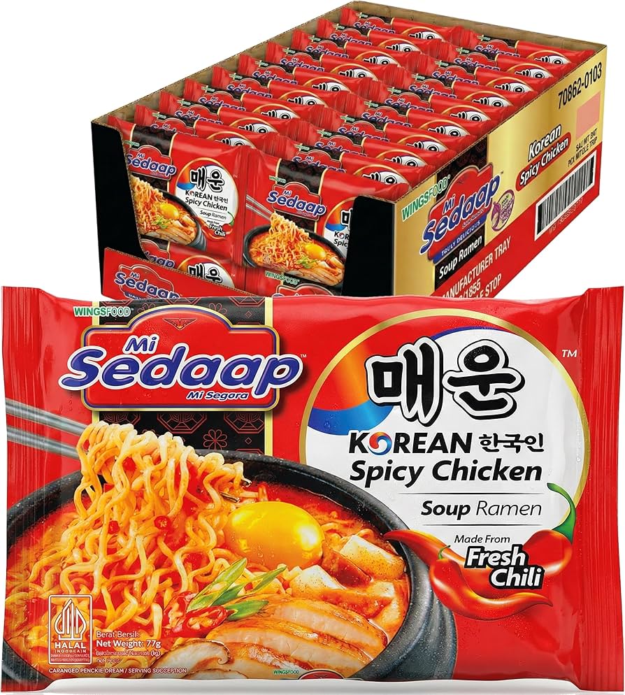 mie sedaap 40 点セットミックス Amazon.com : Korean Spicy Ramen Noodles, Pack of 40— Mi Sedaap