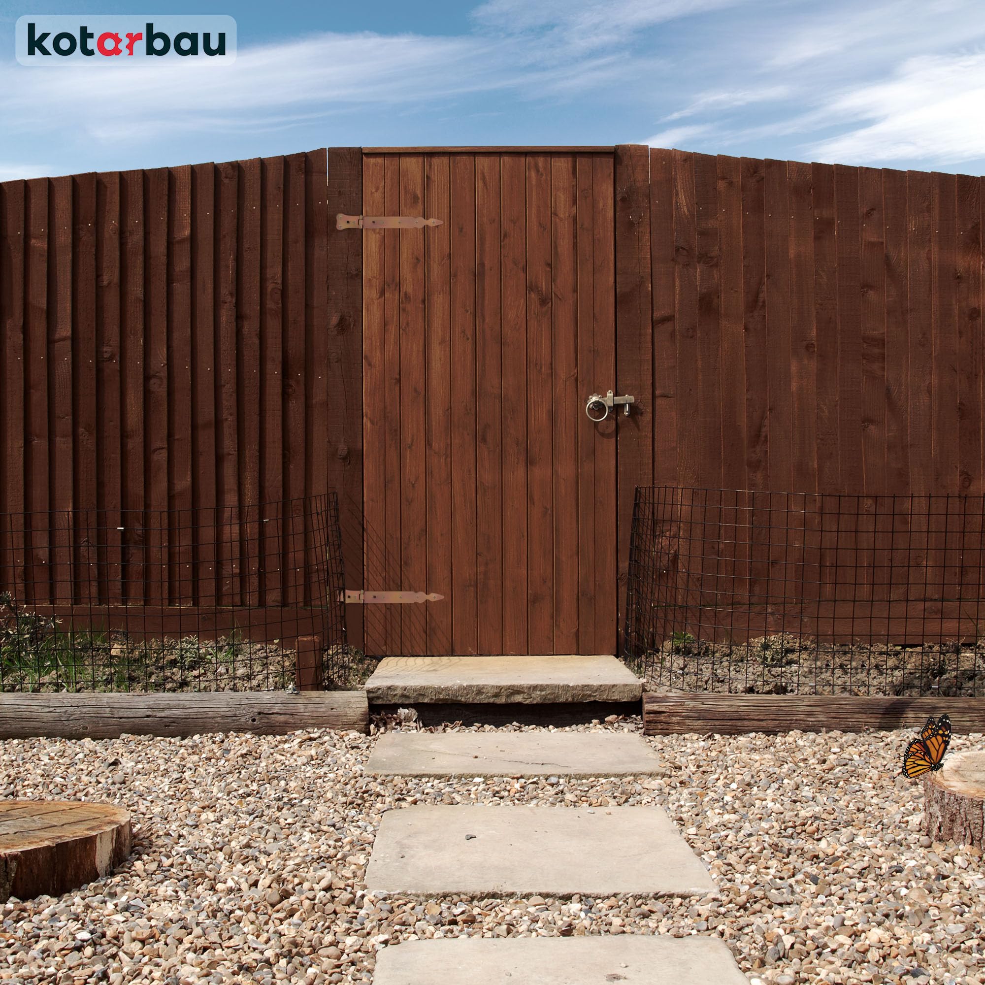 KOTARBAU® Set di 2 Nastri per Ricarica, 250 mm, Cerniera per Porta con Gancio a Croce, Dorata, Zincata, Antiruggine, Robusta